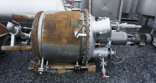 Behälter 500 Liter aus V4A temperierbar, gebraucht