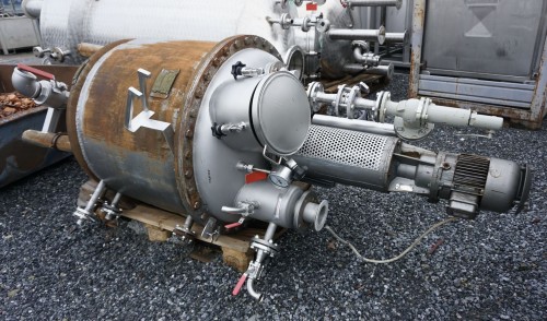 Behälter 500 Liter aus V4A temperierbar, gebraucht