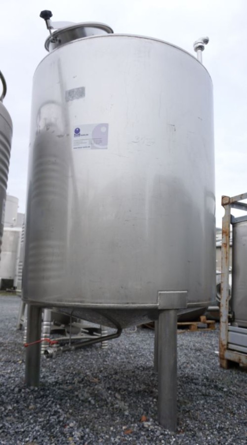 Behälter 2.000 Liter aus V2A einwandig, gebraucht