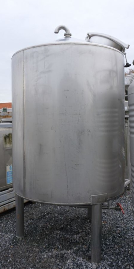 Behälter 2.000 Liter aus V2A einwandig, gebraucht