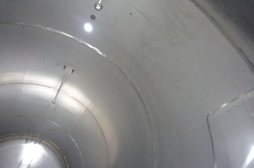 Behälter 42.000 Liter aus V2A einwandig, gebraucht