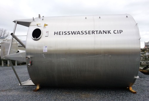 Behälter 37.000 Liter aus V2A, einwandig, gebraucht