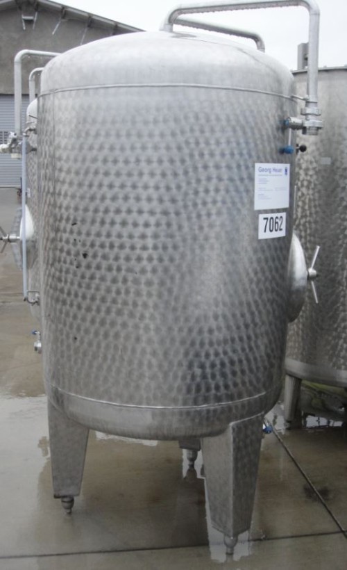 Druckbehälter 1.000 Liter aus V2A, gebraucht,  einwandig