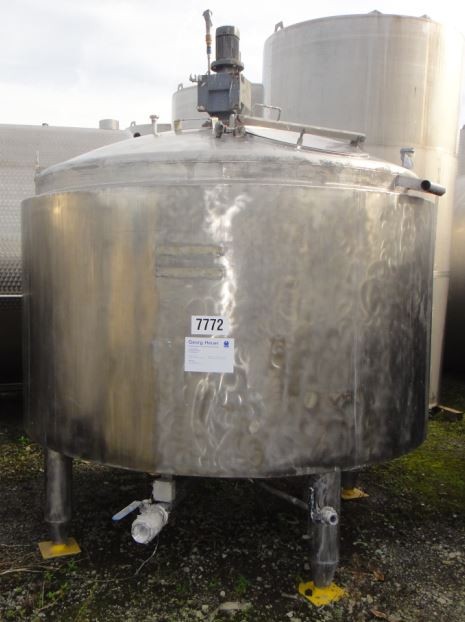 Behälter 5.980 Liter aus V2A, gebraucht, temperierbar, isoliert