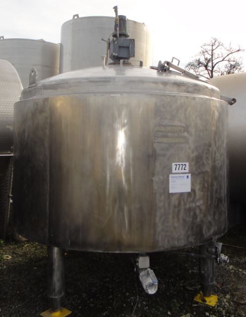 Behälter 5.980 Liter aus V2A, gebraucht, temperierbar, isoliert