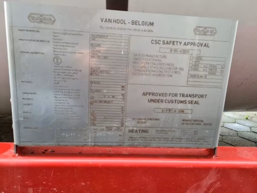 ISO-Tankcontainer 25.000 Liter aus V4A, kühl-/heizbar, gebraucht