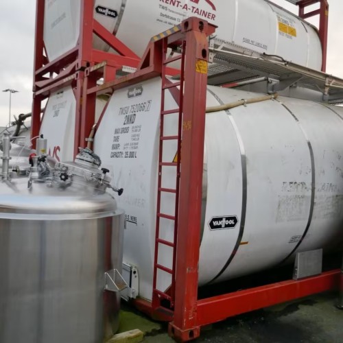 ISO-Tankcontainer 25.000 Liter aus V4A, kühl-/heizbar, gebraucht
