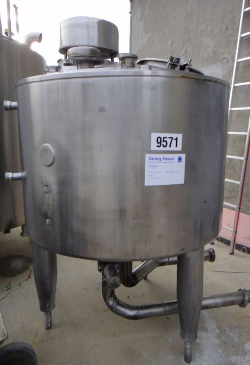 Behälter 1.000 Liter aus V2A, gebraucht, isoliert