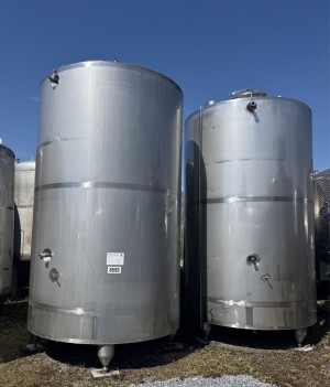 Behälter 8.000 Liter aus V2a, isoliert, gebraucht