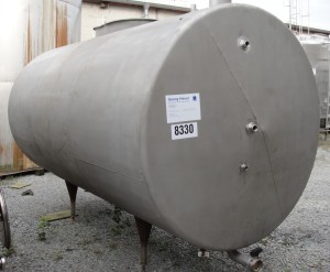 Behälter 6.000 Liter aus V4A, gebraucht, einwandig