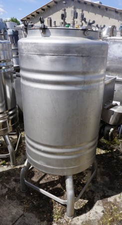 Behälter 180 Liter aus V2A, temperierbar, gebraucht