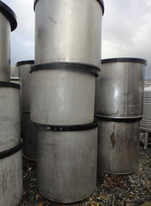 Behälter 700 Liter aus V2A, einwandig, gebraucht