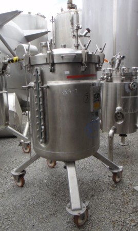 Druckbehälter 312 Liter aus V4A, gebraucht,
temperierbar