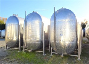 Behälter 15.500 Liter aus V2A, gebraucht, einwandig