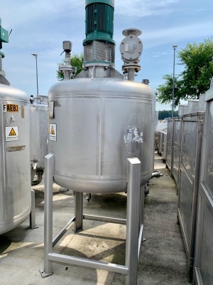 Behälter 700 Liter aus V2A, gebraucht, einwandig
