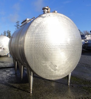 Behälter 10.000 Liter aus V2A, gebraucht, einwandig