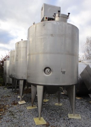 Behälter 6.000 Liter aus V2A, gebraucht, temperierbar, isoliert