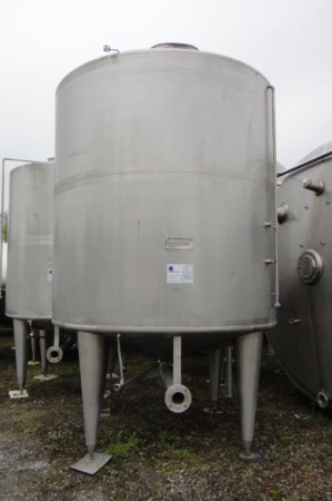 Behälter 10.000 Liter aus V2A, gebraucht, einwandig