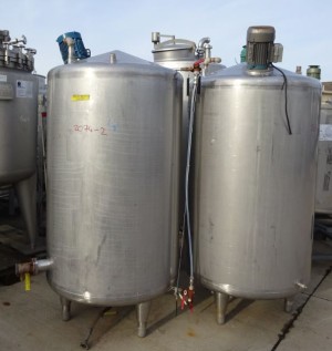 Behälter 1.000 Liter aus V2A, gebraucht, einwandig