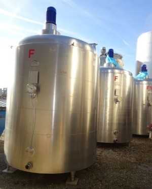 Behälter 5.000 Liter aus V2A, gebraucht, isoliert