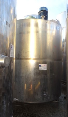 Behälter 5.700 Liter aus V4A, gebraucht, temperierbar, isoliert