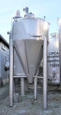 Behälter 2.500 Liter aus V4A einwandig, gebraucht