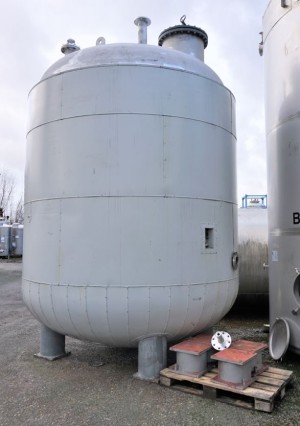 Druckbehälter 21.241 Liter aus V4A isoliert, gerbaucht