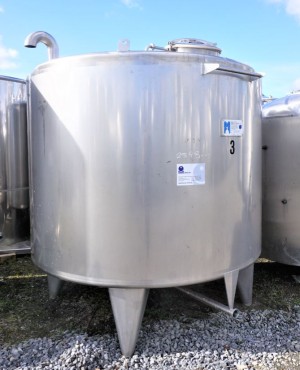 Behälter 5.000 Liter aus V2A isoliert, temperierbar, gebraucht