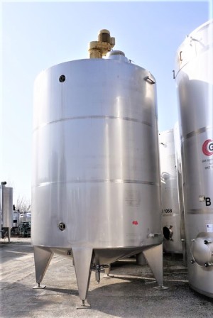 Behälter 25.000 Liter aus V2A temperierbar, isoliert