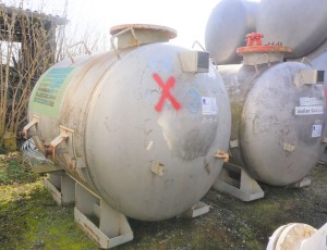 Druckbehälter 4.000 Liter aus V4A einwandig, gebraucht