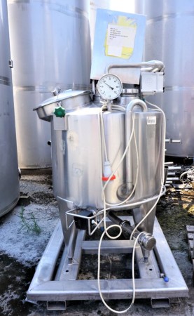 Behälter 250 Liter aus V2A isoliert, temperierbar, gebraucht