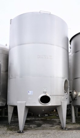 Behälter 40.000 Liter aus V2A, einwandig, gebraucht