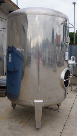 Behälter 2.200 Liter aus V2A, einwandig, gebraucht