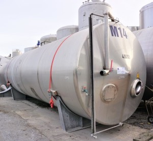 Behälter 40.000 Liter aus V2A einwandig, gebraucht