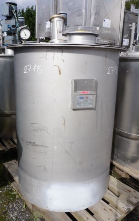 Behälter 500 Liter aus V2A einwandig, gebraucht