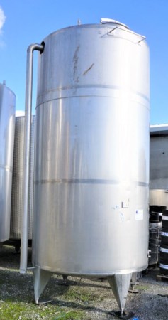 Behälter 9.000 Liter aus V2A isoliert, temperierbar, gebraucht