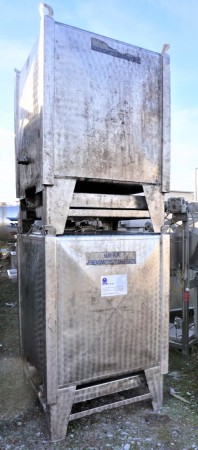 Container 900 Liter aus V2A einwandig, gebraucht