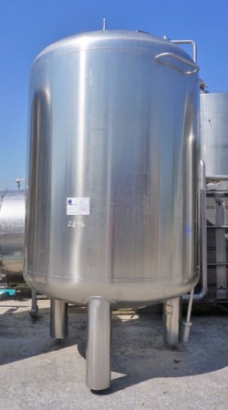 Druckbehälter 7.150 Liter aus V2A einwandig, gebraucht