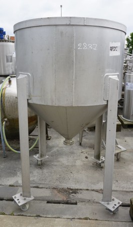 Behälter 500 Liter aus V4A einwandig, gebraucht
Bauform: stehend