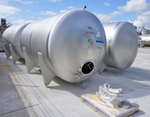 Behälter 10.000 Liter aus V2A, einwandig, gebraucht
