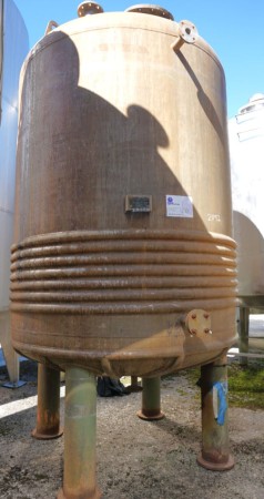 Behälter 8.000 Liter aus V4A, temperierbar, gebraucht
