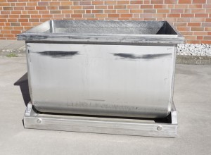 Wanne 600 Liter aus V2A, einwandig, gebraucht