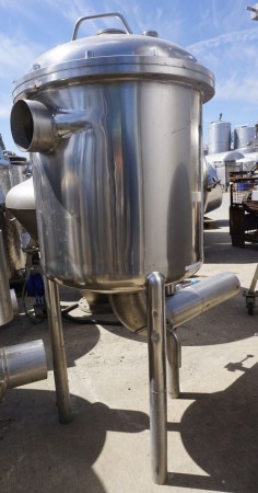 Behälter 150 Liter aus V2A, einwandig, gebraucht