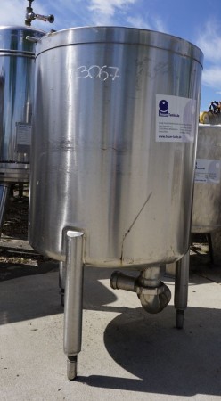 Behälter 250 Liter aus V2A, einwandig, gebraucht