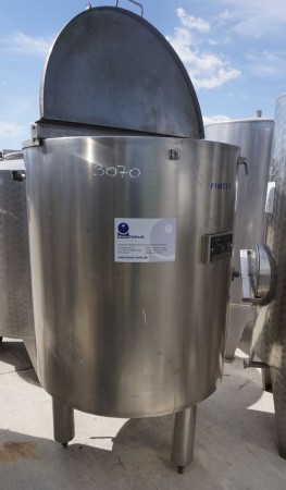 Behälter 500 Liter aus V2A, einwandig, gebraucht