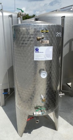 Behälter 330 Liter aus V2A, einwandig, gebraucht