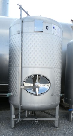 Druckbehälter 1.250 Liter aus V2A, temperierbar, gebraucht