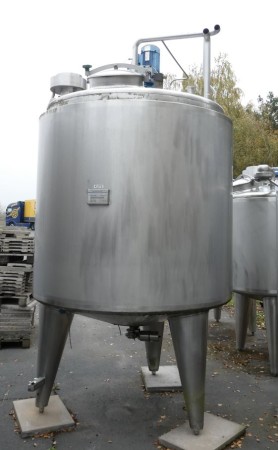 Behälter 3.000 Liter aus V2A isoliert, temperierbar, gebraucht