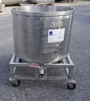 Behälter 280 Liter aus V2A, einwandig, gebraucht