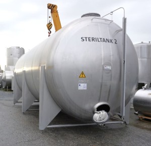 Behälter 42.000 Liter aus V2A einwandig, gebraucht